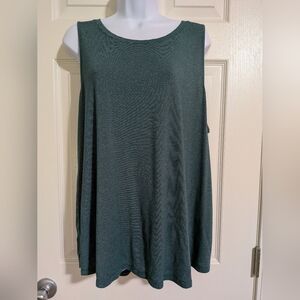 Nine West Soft Spun Sleeveless Green Women's XXL Top